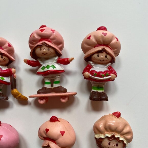 Vintage Strawberry Shortcake Mini Figures Scented 1980s Toys - Picture 3 of 7